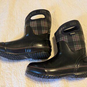 Bogs 'Plimsoll Plaid' Mid Waterproof Snow /Rain Boots